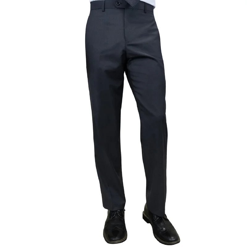 Weekend Bargains to Grab Stylara Collection: Charcoal Slim Fit Flat Front Pants