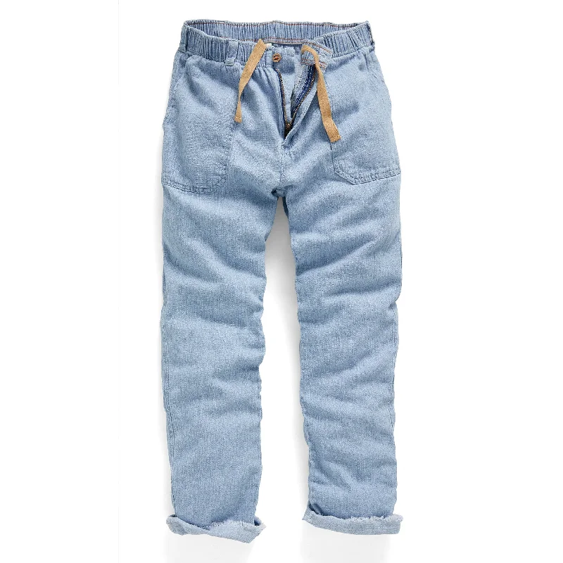 Value Deals Laguna Beachcomber Linen-Cotton Denim Pants