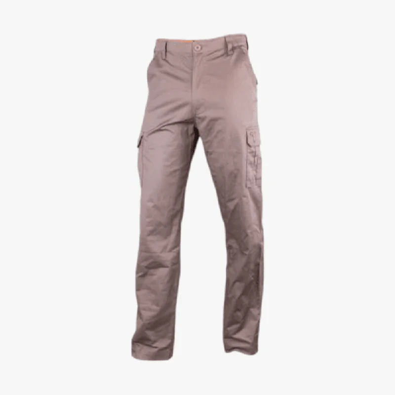 Wildebees Mens Flexi Cargo Pants Khaki