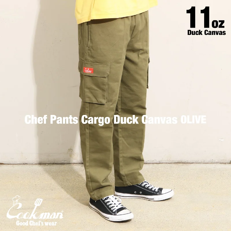Bargain Blast Cookman Chef Pants Cargo - Duck Canvas : Olive