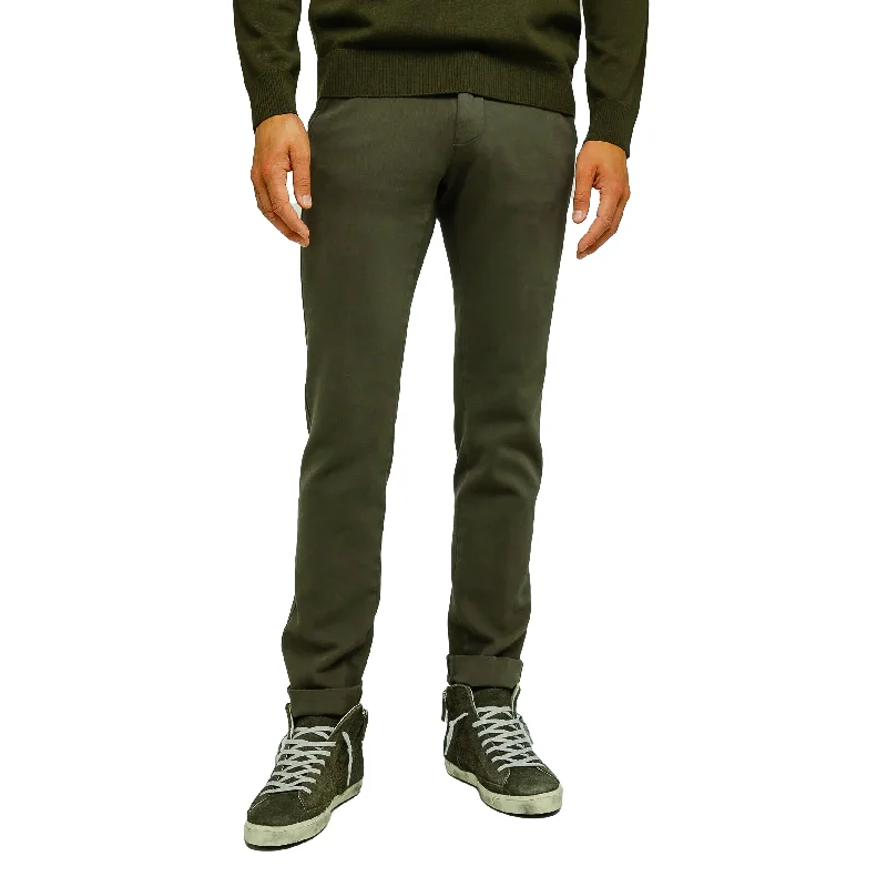 Instant Deal Green Twill Stretch Slim Fit Chino - Mason's