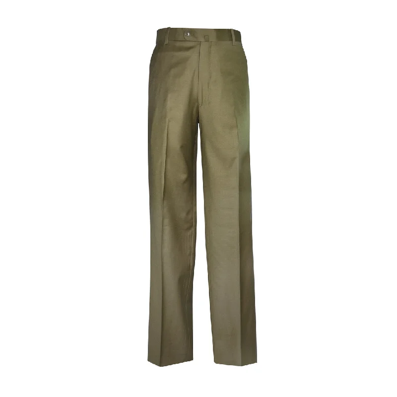 Laguna Flat Front Trouser - Moss