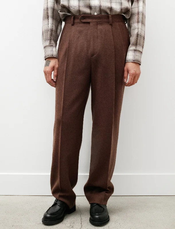 New Markdowns Baby Camel Flannel Slacks Dark Brown