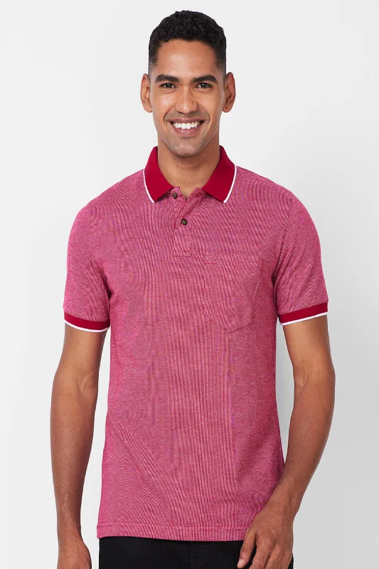 Jacquard Texture Polo