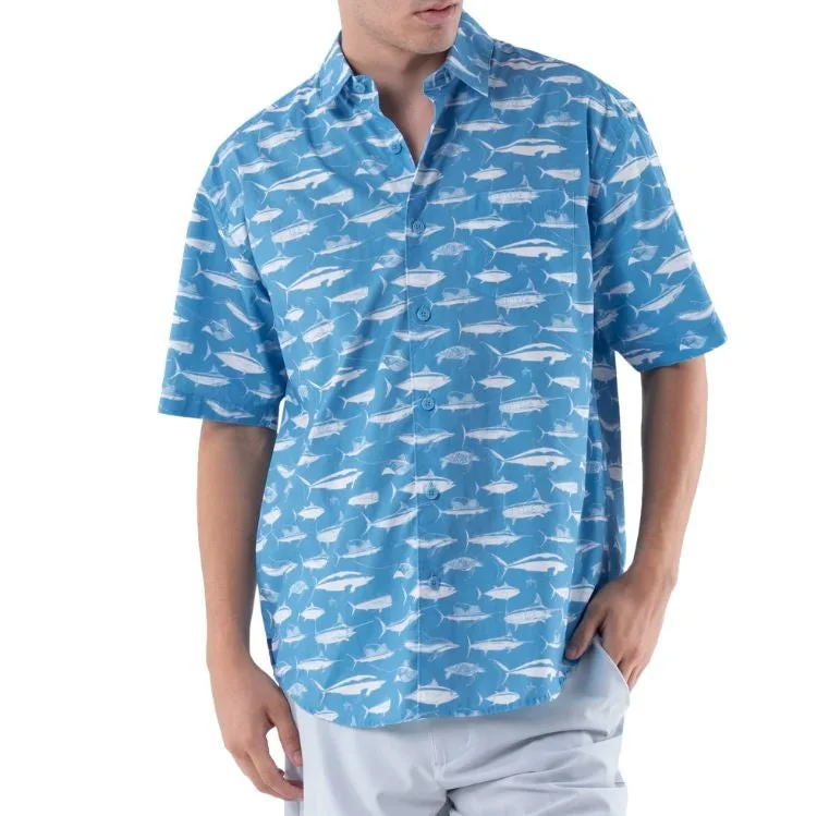 Flash Deal Guy Harvey Short Sleeve Men's Fishing Shirt