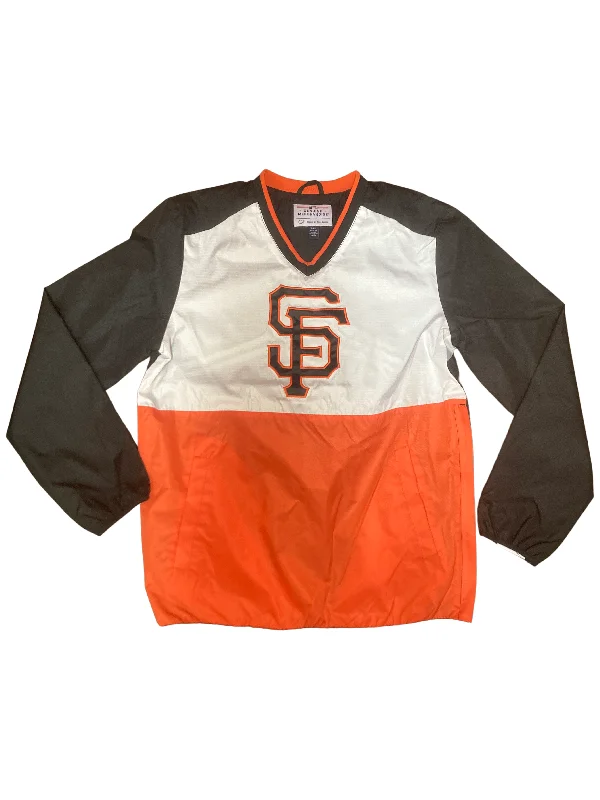 Seasonal Sale San Francisco Giants G-III Home Team V-Neck Pullover - Orange/Black/White Seasonal Sale San Francisco Giants G-III Home Team V-Neck Pullover - Orange/Black/White