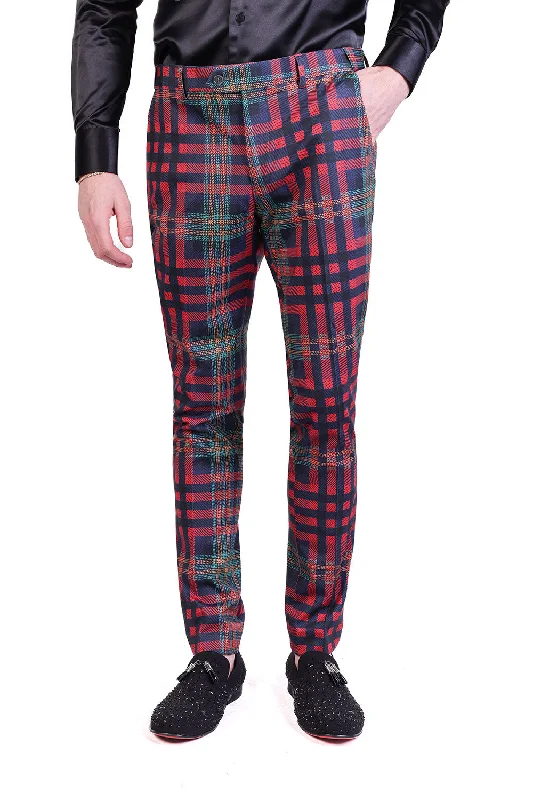 Price Cut Barabas CP201 Grip Spot Plaid Pants Tiger