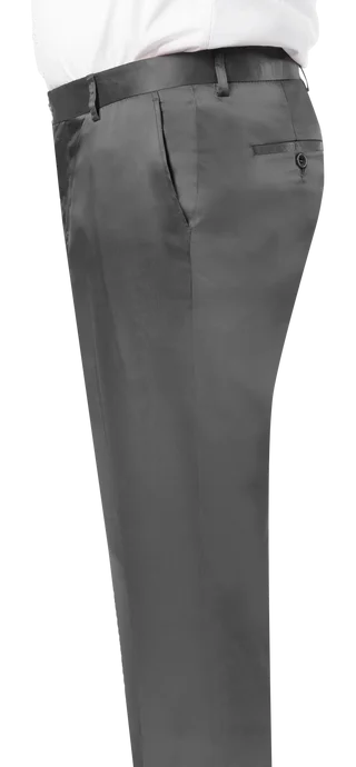 Weekend Offers That Amaze Kent & Park PS-02 Satin Slim Fit Pants Gray