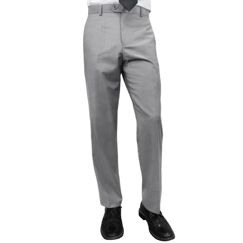 Super Sale Stylara Collection: Grey Slim Fit Flat Front Pants