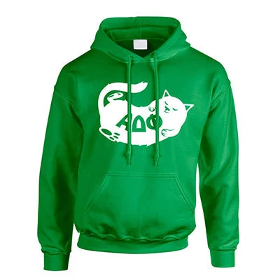 Weekend Special Fraternity Hooded Sweatshirt, Printed Cat Design - G185 - CAD