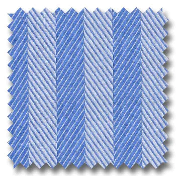 Crazy Deals Herringbone medium blue - B04231 Custom Dress Shirt