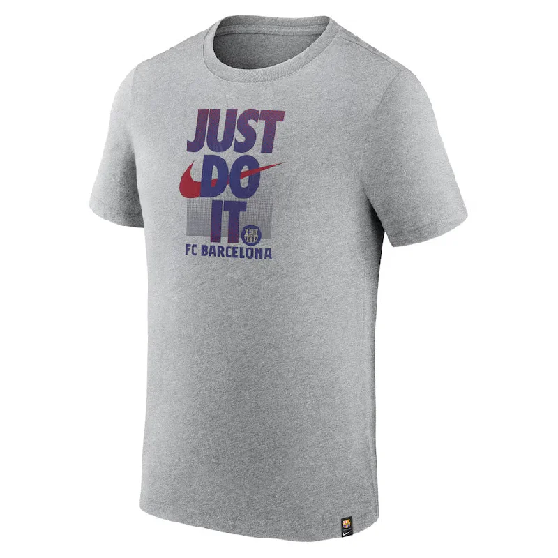Stock Clearance Nike FC Barcelona Just Do It T-Shirt-Heather Grey