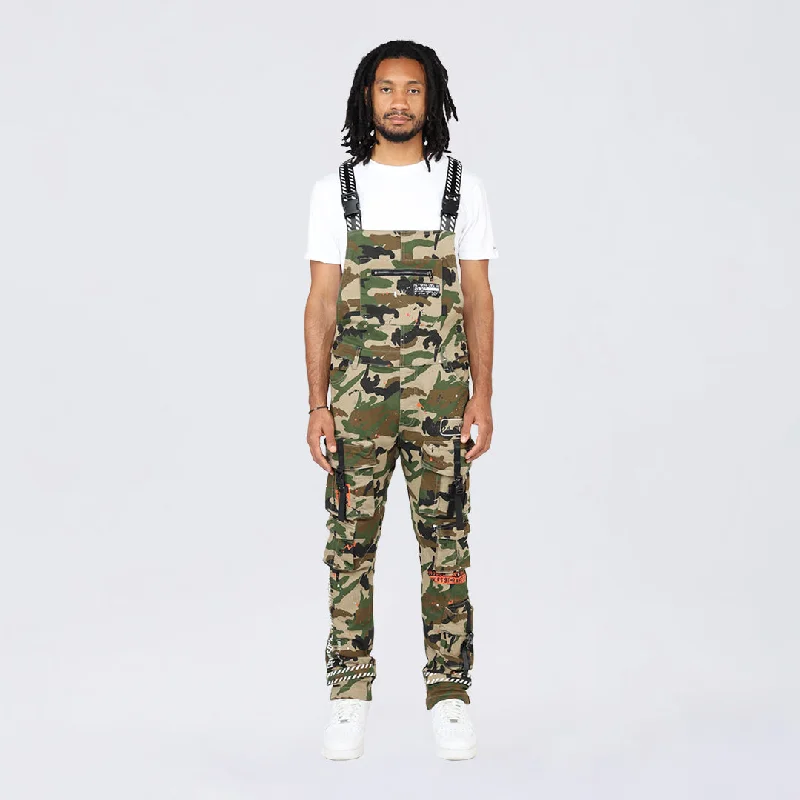 Special Buy Slim Tapered Utility Twill Overalls - Wood Camo