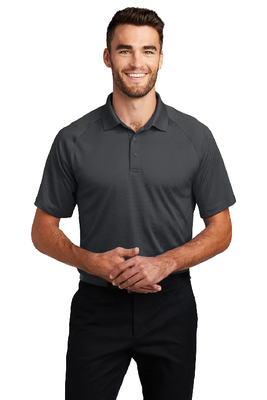 Port Authority Mens Crossover Moisture Wicking Short Sleeve Polo Shirt - Battleship Grey