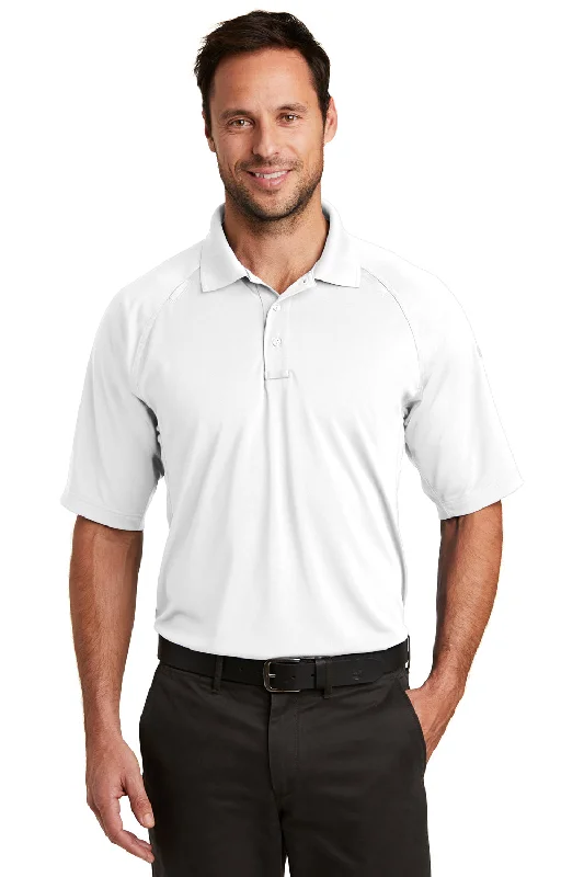 CornerStone Mens Select Tactical Moisture Wicking Short Sleeve Polo Shirt - White