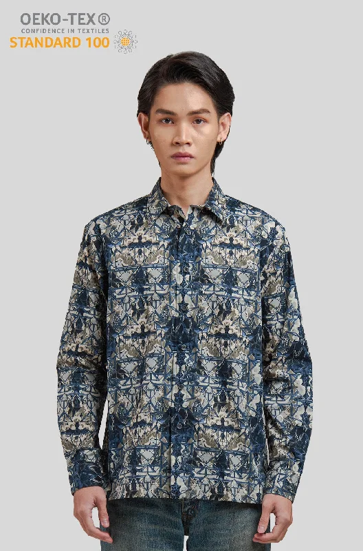 Nusantara Long Sleeve Modern Fit in Butterfly