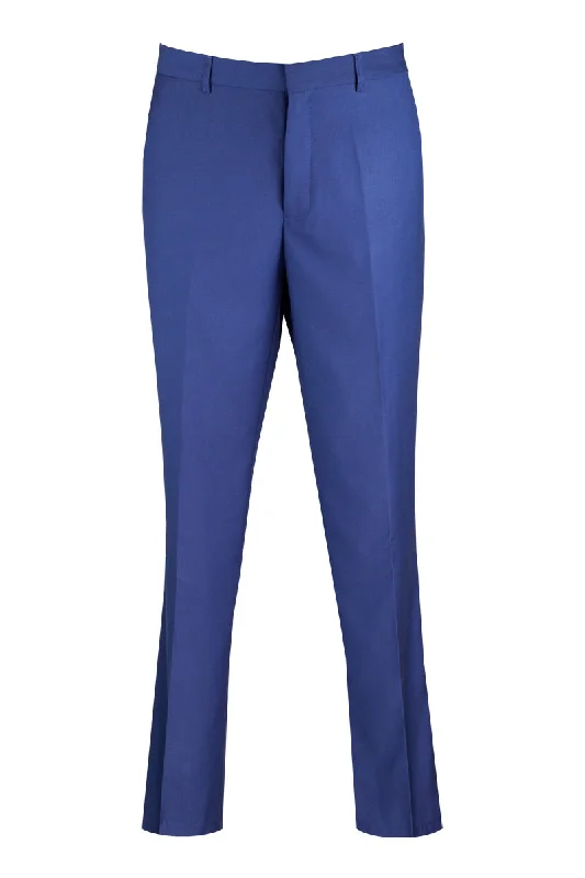 Weekend Shopping Bliss Wool Feel Modern Fit Dress Pants in Blue