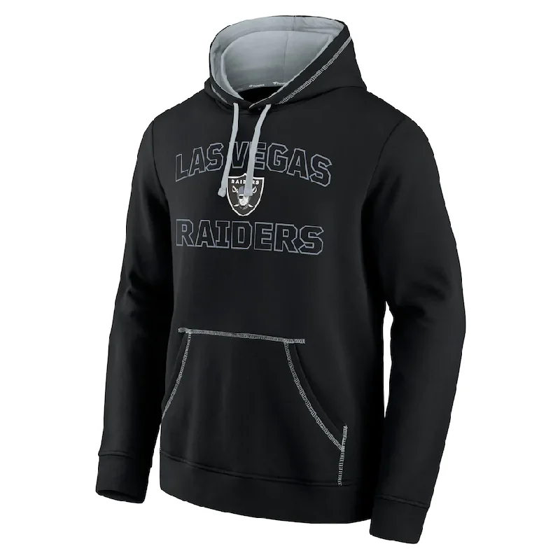 Overstock Men's Las Vegas Raiders Fanatics Branded Black Tiebreaker Pullover Hoodie