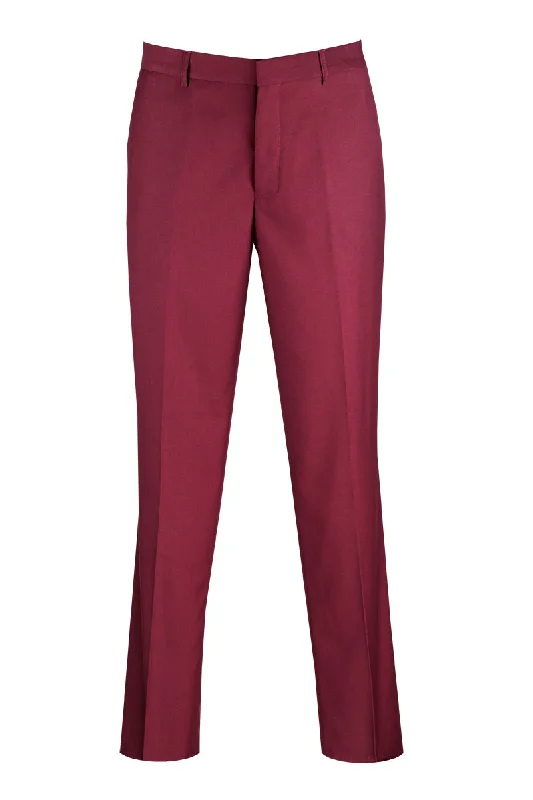 Weekend Savings Bonanza Wool Feel Modern Fit Dress Pants in Maroon