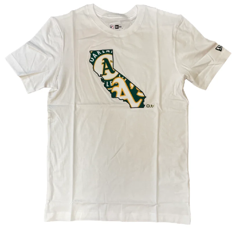 Today's Special New Era Oakland Athletics State Map T-Shirt- White