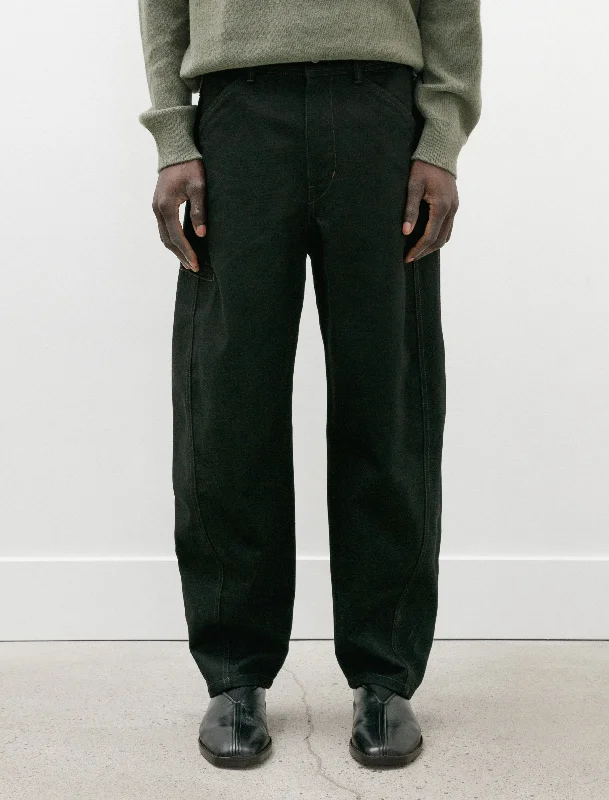 Weekend Discounts to Relish Twisted Workwear Pants Black