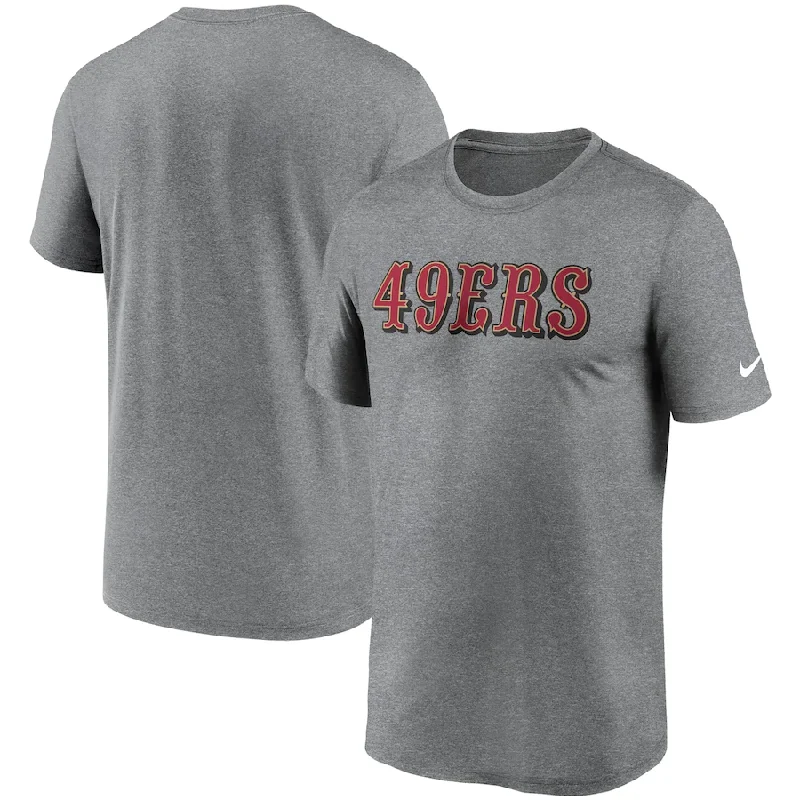 Buy More, Save More Nike Men's San Francisco 49ers Scarlet Team Wordmark Legend Performance T-Shirt Buy More, Save More Nike Men's San Francisco 49ers Scarlet Team Wordmark Legend Performance T-Shirt