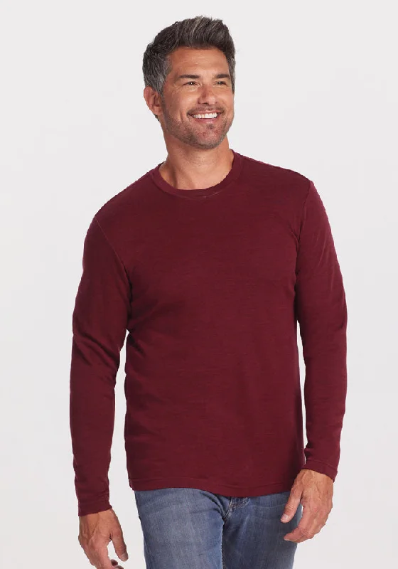 Discount Deals Easton Crew Neck Shirt - Cranberry Melange
