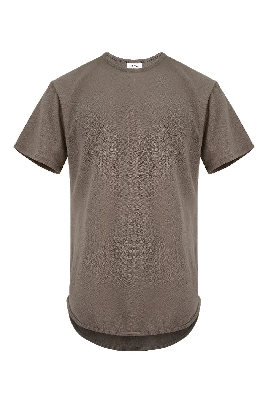 Men's Essential Scallop Round Hem T-Shirt