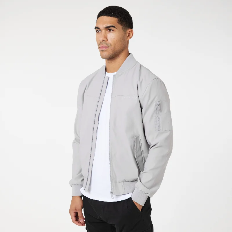 Premium Bomber Jacket | Ice Grey