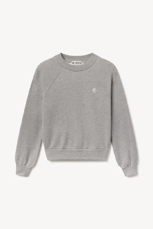 Shrunken Raglan- Heather Grey