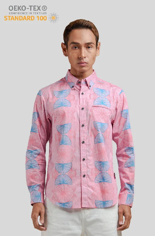 Nusantara Long Sleeve Slim Fit in Hongbao Fan