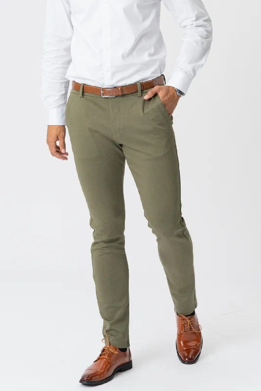 Members Only De Originale Performance Pants - Oliven