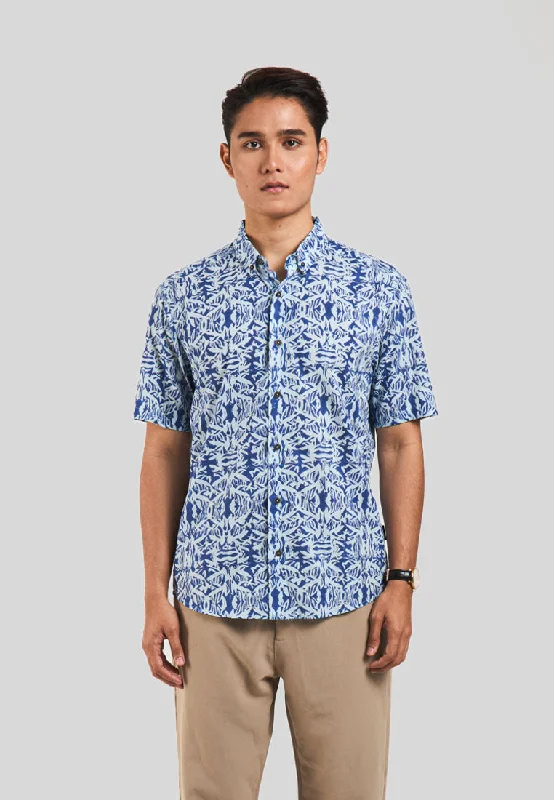 Maharaja Slim Fit Bird Of Paradise in Twilight Blue