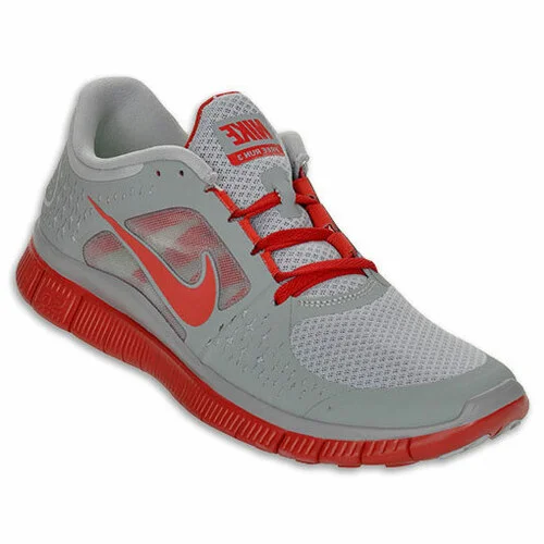 Special Discount Nike Free Run + 3 Grey/Red