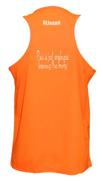 Men's Reflective Tank Top - Pain is Weakness