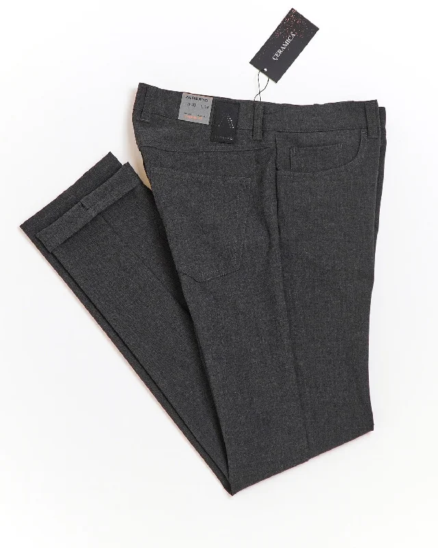 Weekend Deals That Amaze Grey 'Pipe' Regular Slim Fit Ceramica 5 Pocket Tech Dress Pants Weekend Deals That Amaze Grey 'Pipe' Regular Slim Fit Ceramica 5 Pocket Tech Dress Pants