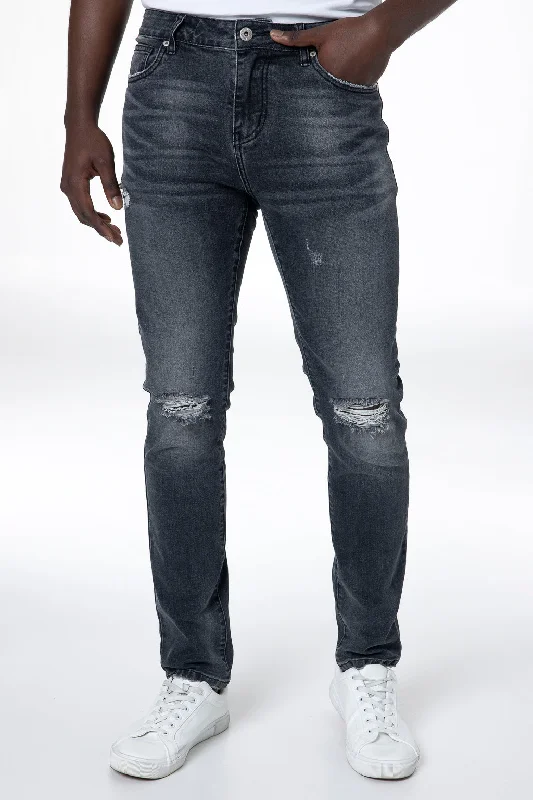 Deal Dash Rf02 Ripped Skinny Jeans _ 142681 _ Black Wash