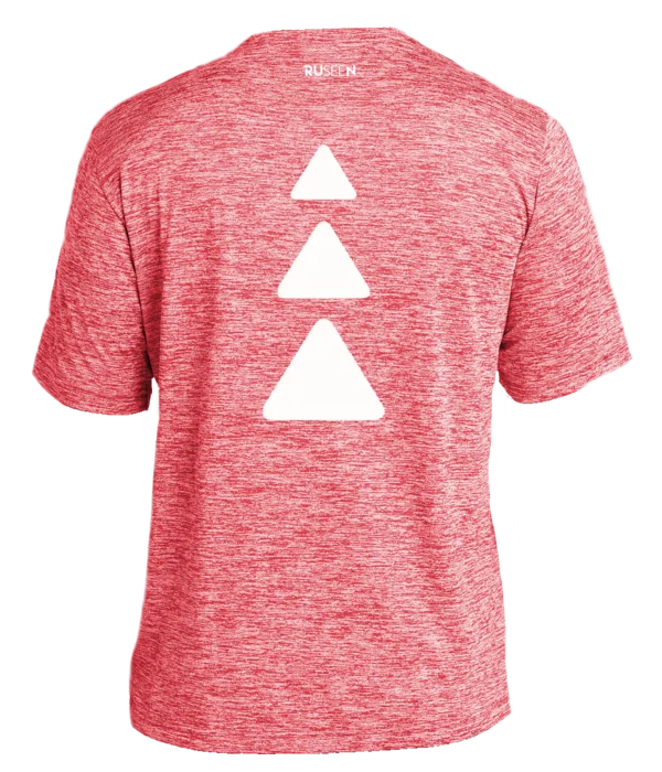 Flash Sale Men's Reflective Short Sleeve Shirt - Triangles