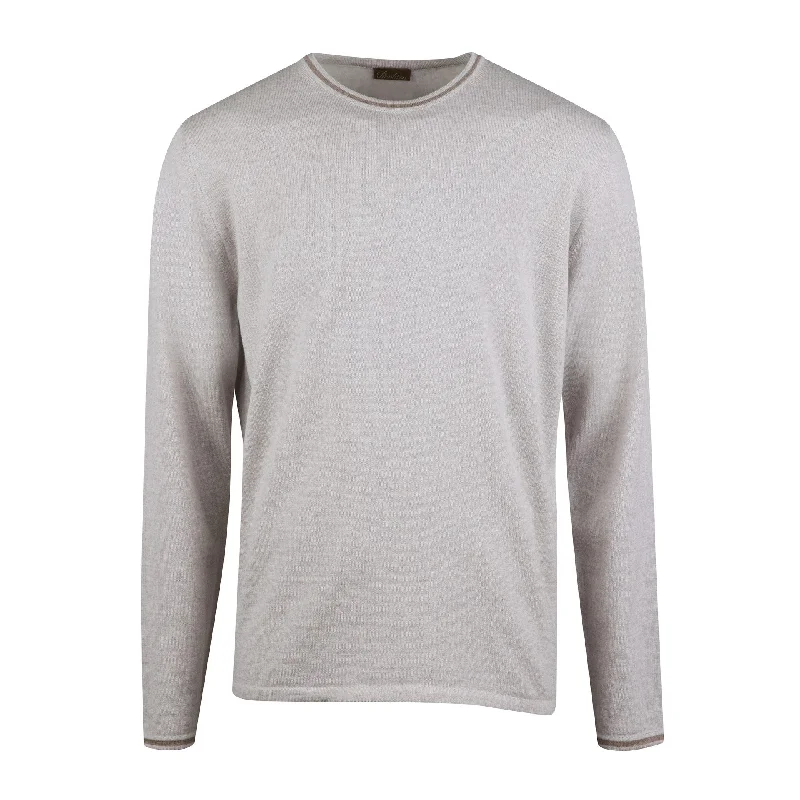 Sneak Peek Sale Light Beige Merino Wool Sweater - Stenströms