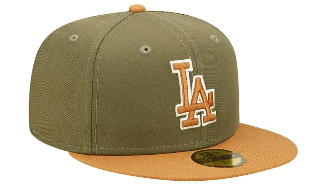 Huge Savings New Era Los Angeles Dodgers Two-Tone Color Pack 59Fifty Fitted Hat-Olive/Tan Huge Savings New Era Los Angeles Dodgers Two-Tone Color Pack 59Fifty Fitted Hat-Olive/Tan