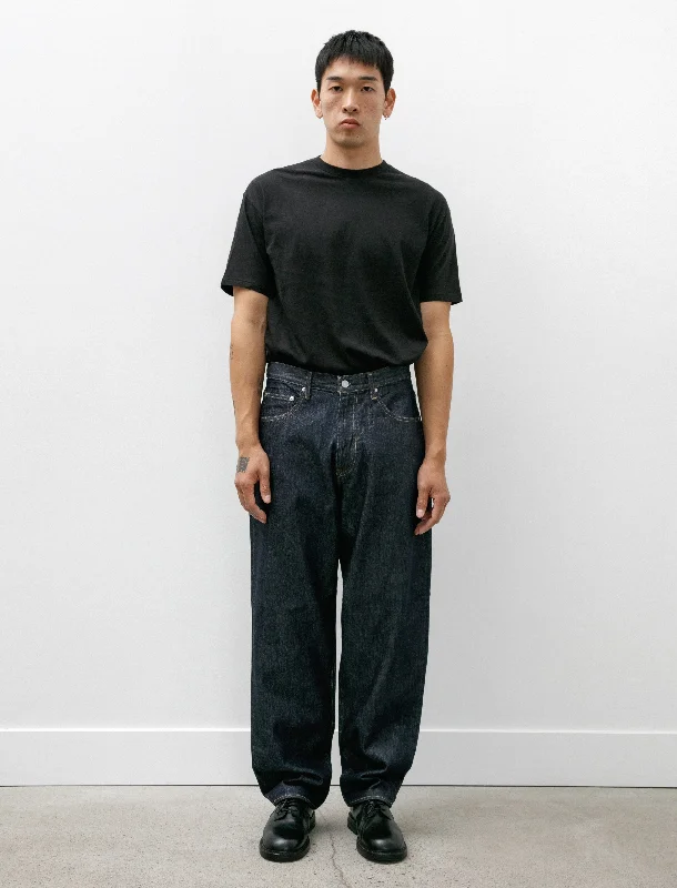 Reduced Price Hard Twist Denim Wide Pants Indigo