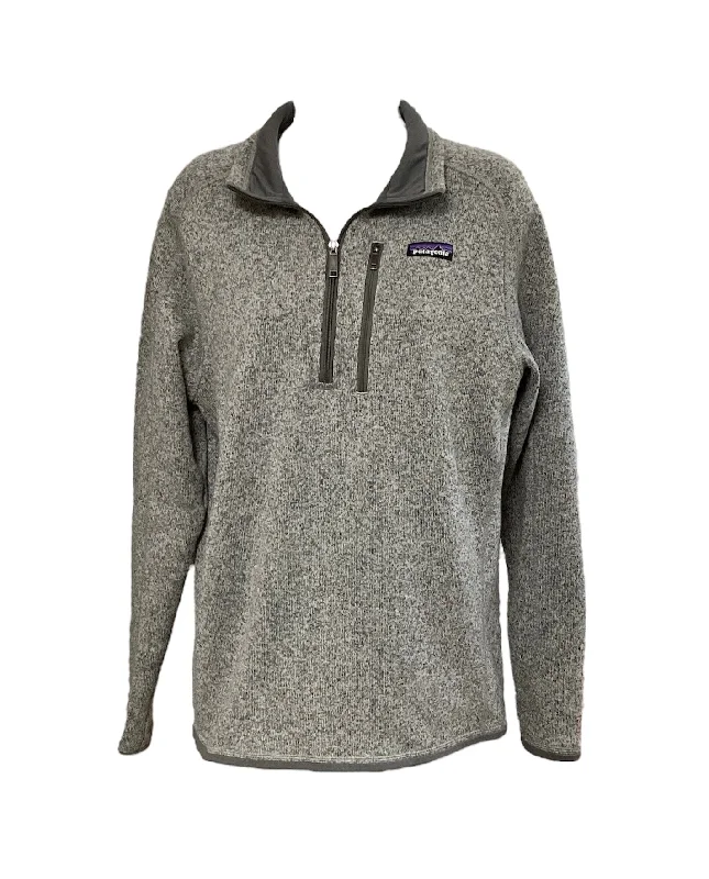 Patagonia Men's 1/4 Zip Sweater Gray M