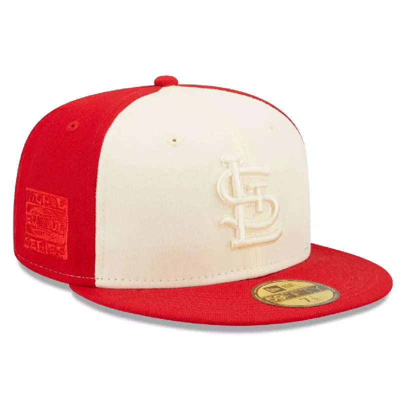 Massive Deal NEW ERA ST LOUIS CARDINALS 2-TONE 59FIFTY FITTED HAT- RED/CREAM