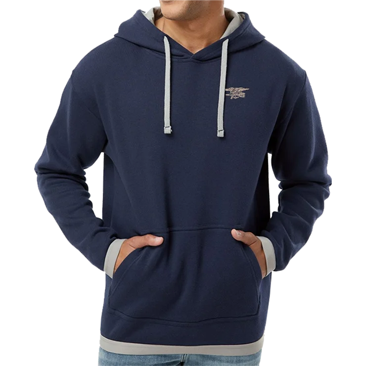 Amazing Value Trident Navy LAT Statement Fleece Hoodie
