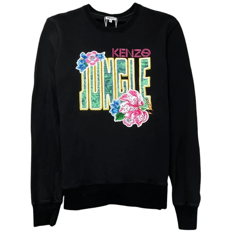 Weekend Discounts to Savor Men's Embroidered Logo Sweatshirt Black Size M