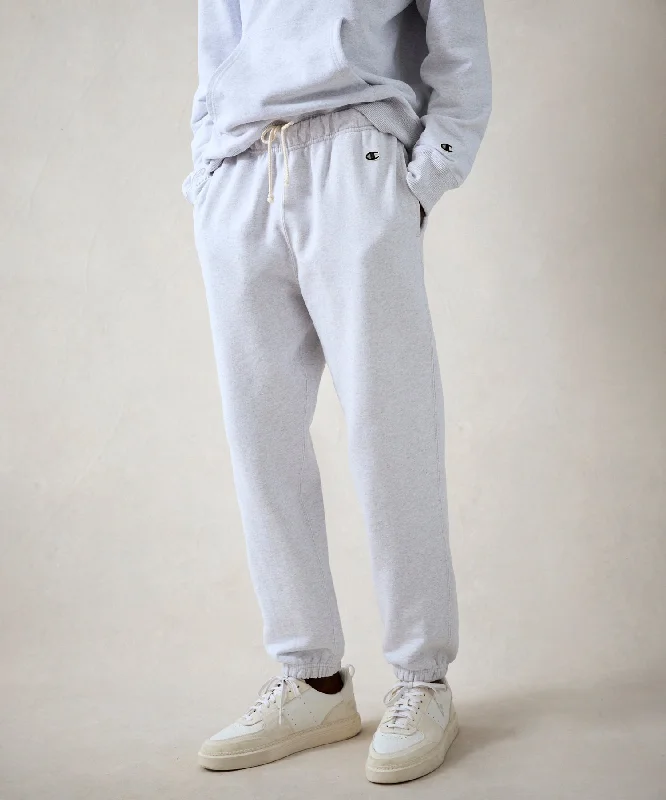 Steals and Deals Champion Canadian Fleece Relaxed Sweatpant in Silver Mix