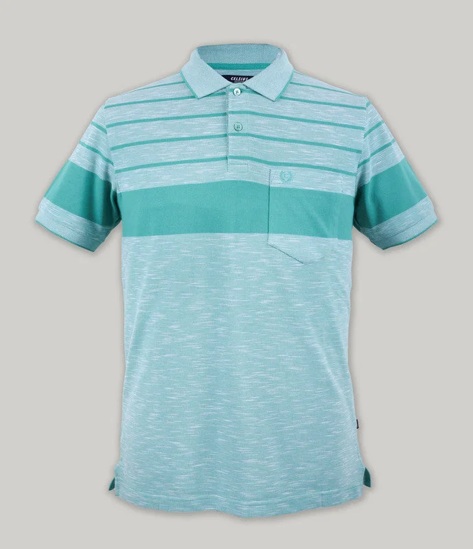 Stripe Pique Polo