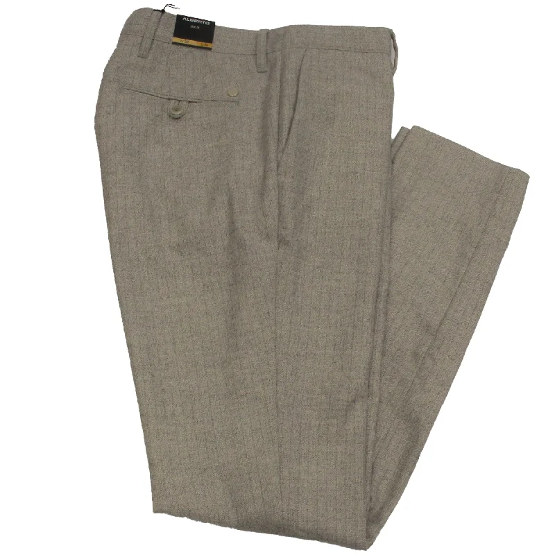 Best Seller Light Gray Ceramica Wool Mix Rob Slim Fit Dress Pant - ALBERTO