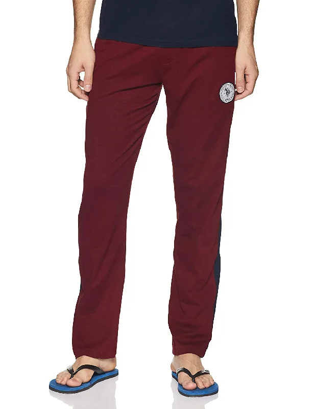Reduced Rates US Polo Assn. Men Cotton Red Lounge Bottom Pajamas Track Pants