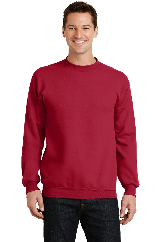 Grand Opening Sale Port & Company Mens Core Pill Resistant Fleece Crewneck Sweatshirt - Red Grand Opening Sale Port & Company Mens Core Pill Resistant Fleece Crewneck Sweatshirt - Red